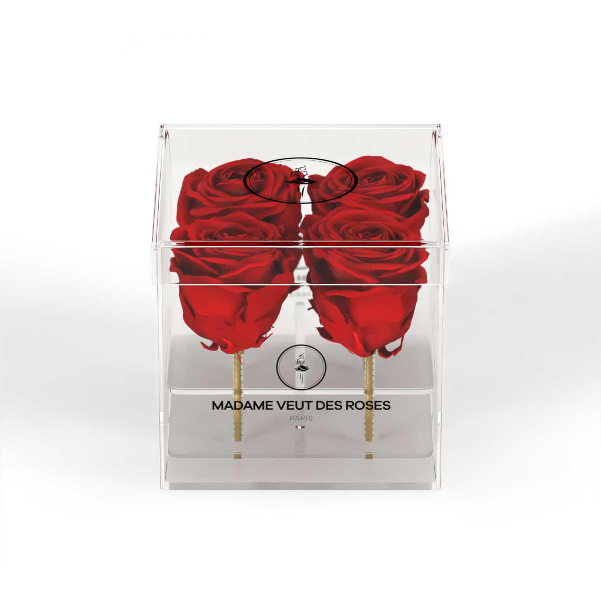 CRISTAL Carré Mini - Roses éternelles - Madame Veut Des Roses