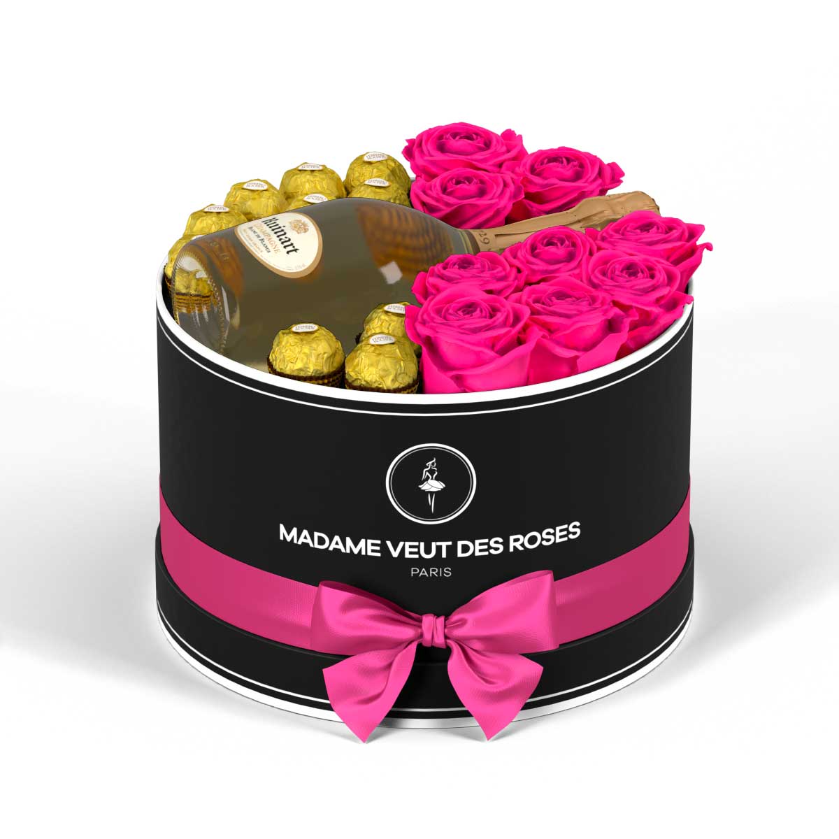 Rond Medium - Roses éternelles - Madame Veut Des Roses