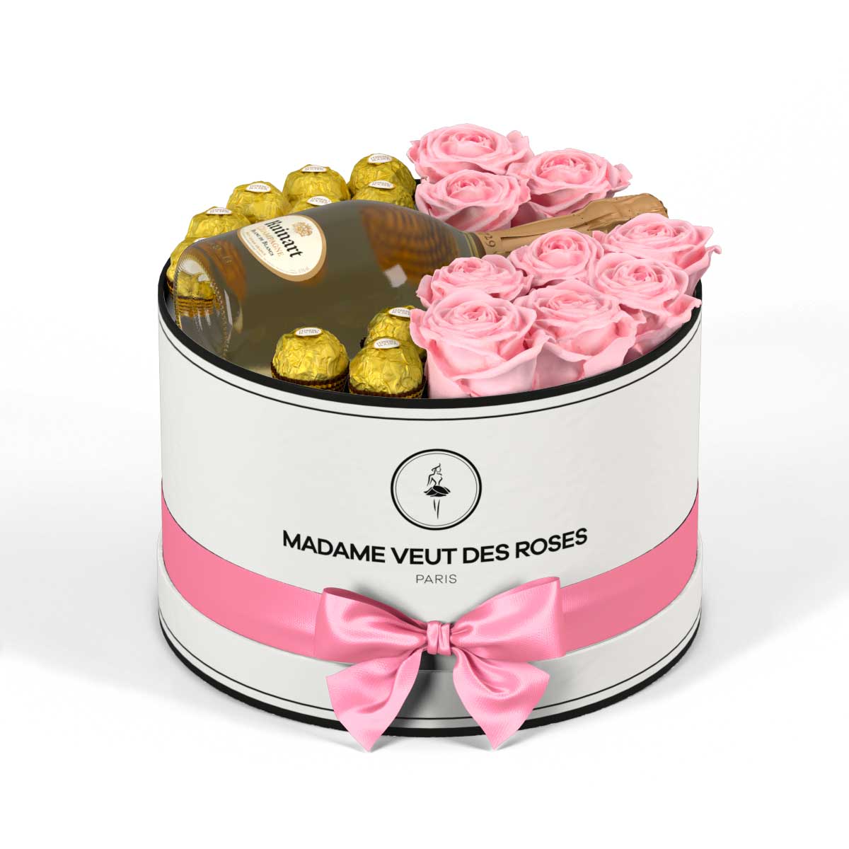 Rond Medium - Roses éternelles - Madame Veut Des Roses