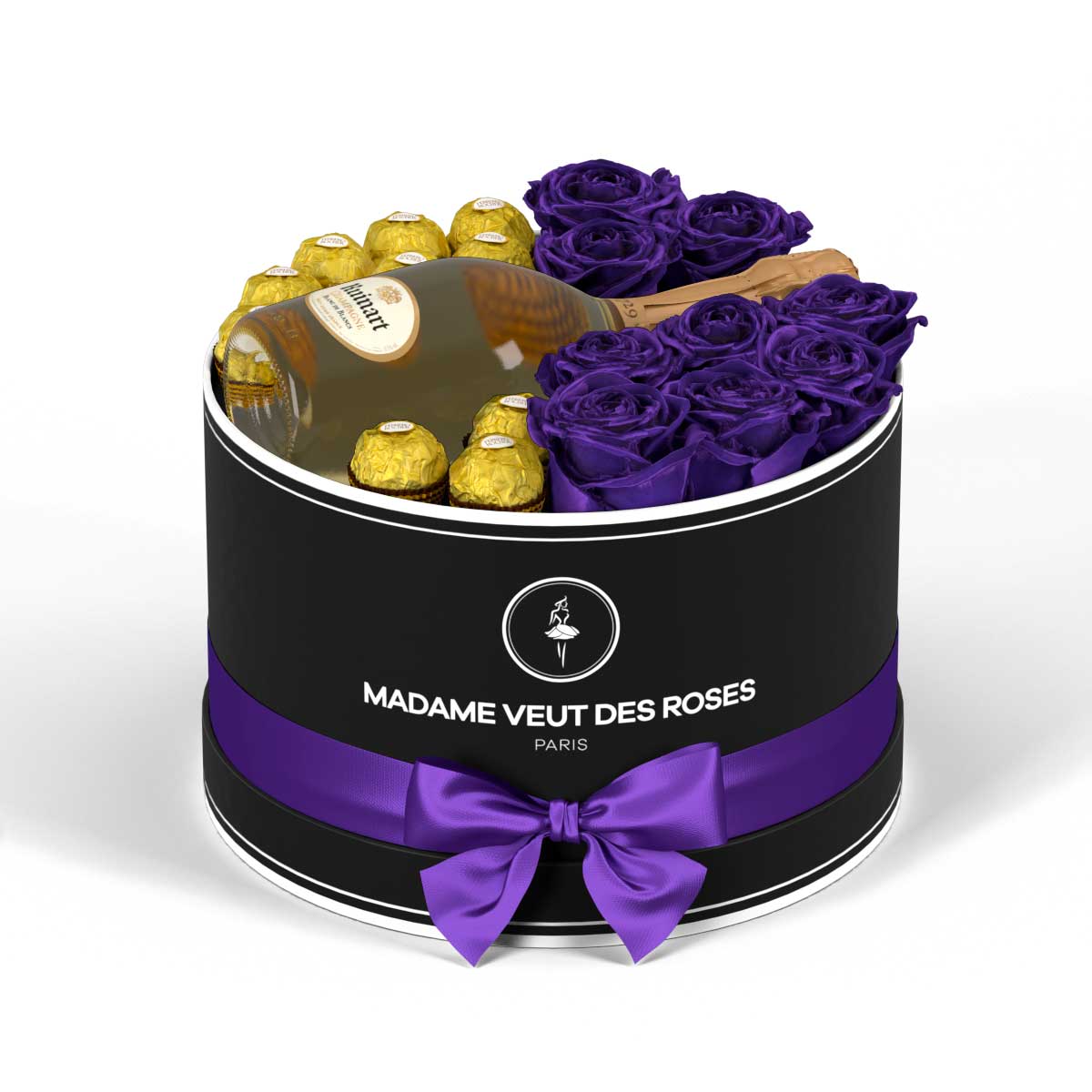 Rond Medium - Roses éternelles - Madame Veut Des Roses