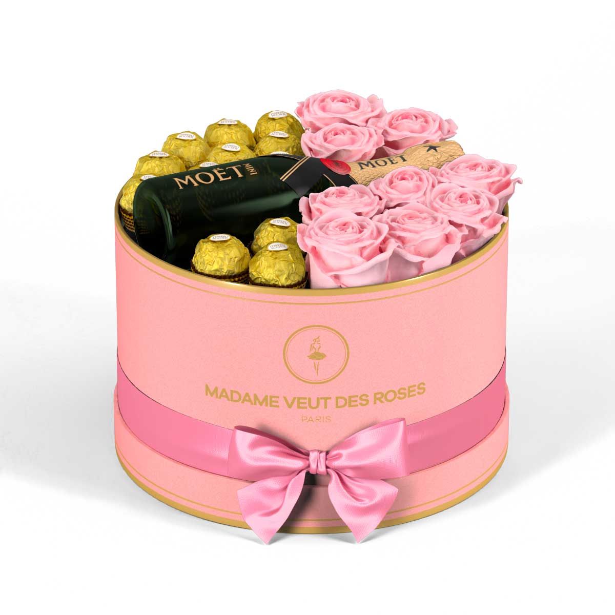 Rond Medium - Roses éternelles - Madame Veut Des Roses