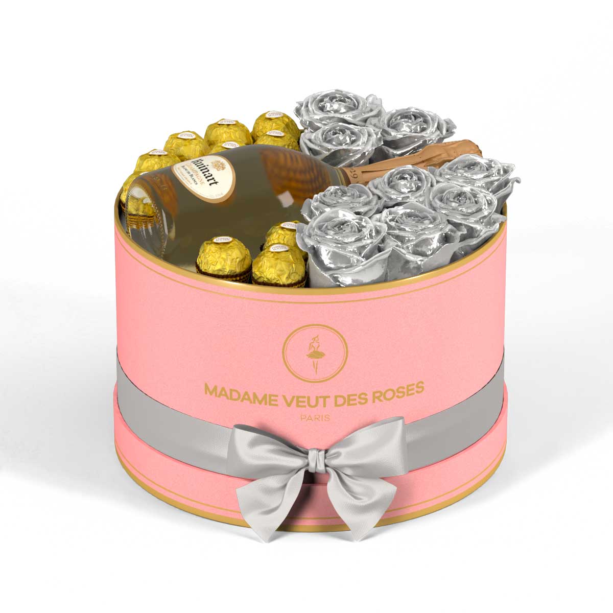 Rond Medium - Roses éternelles - Madame Veut Des Roses