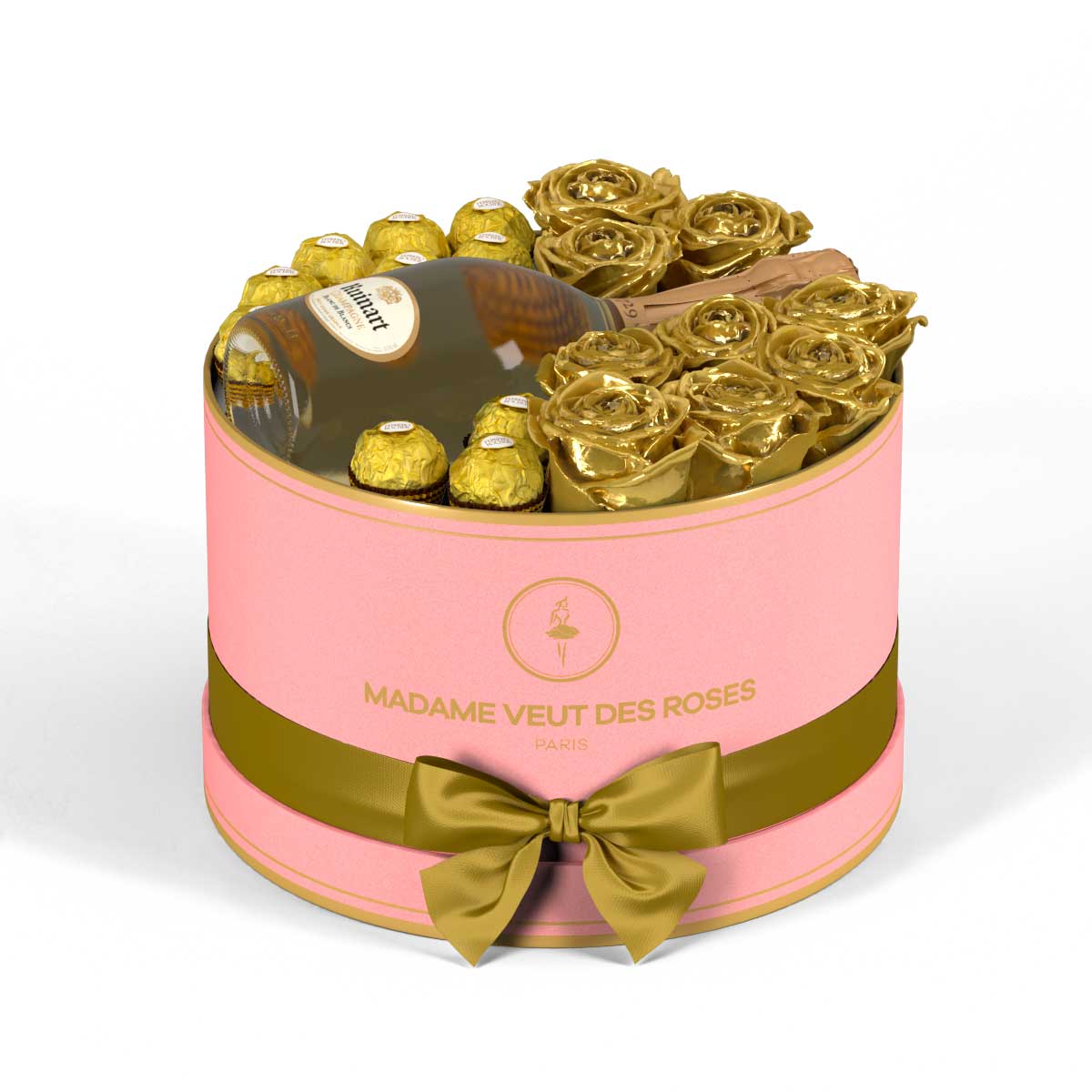 Rond Medium - Roses éternelles - Madame Veut Des Roses