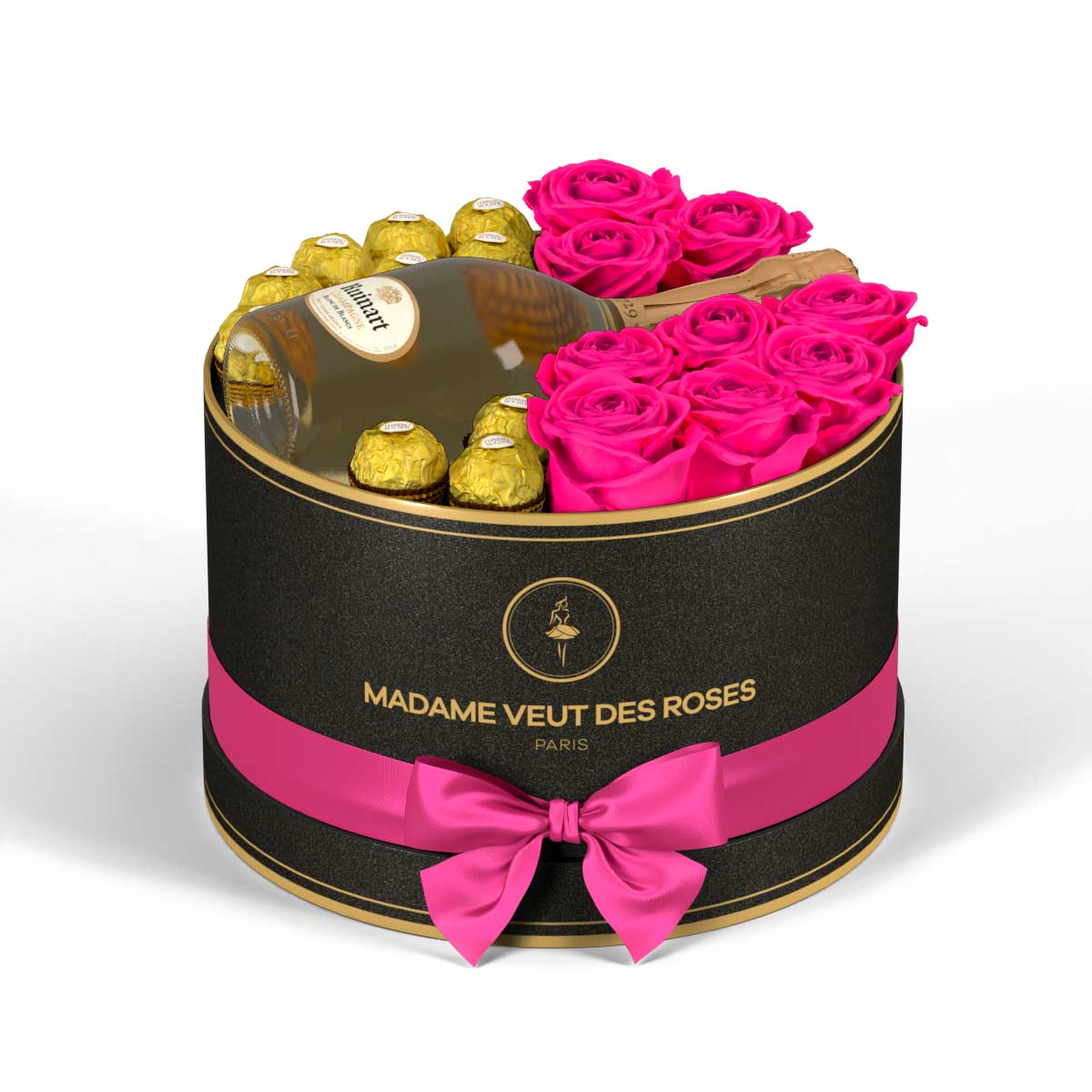 Rond Medium - Roses éternelles - Madame Veut Des Roses