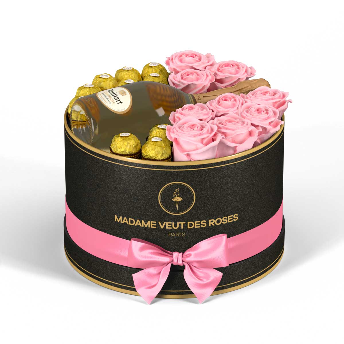 Rond Medium - Roses éternelles - Madame Veut Des Roses