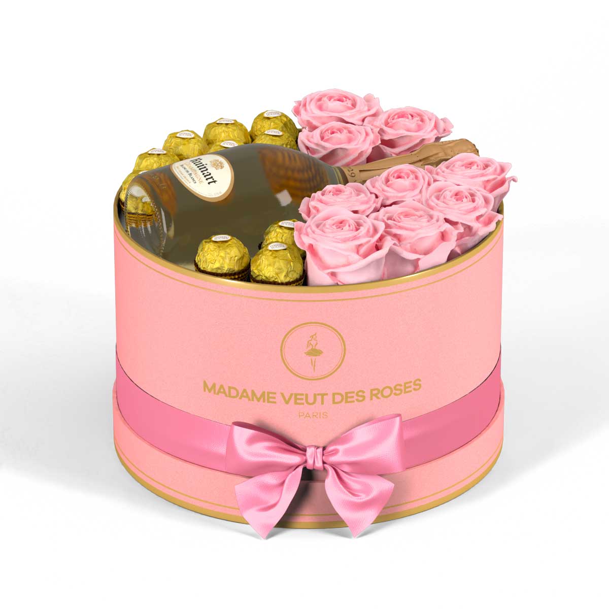 Rond Medium - Roses éternelles - Madame Veut Des Roses