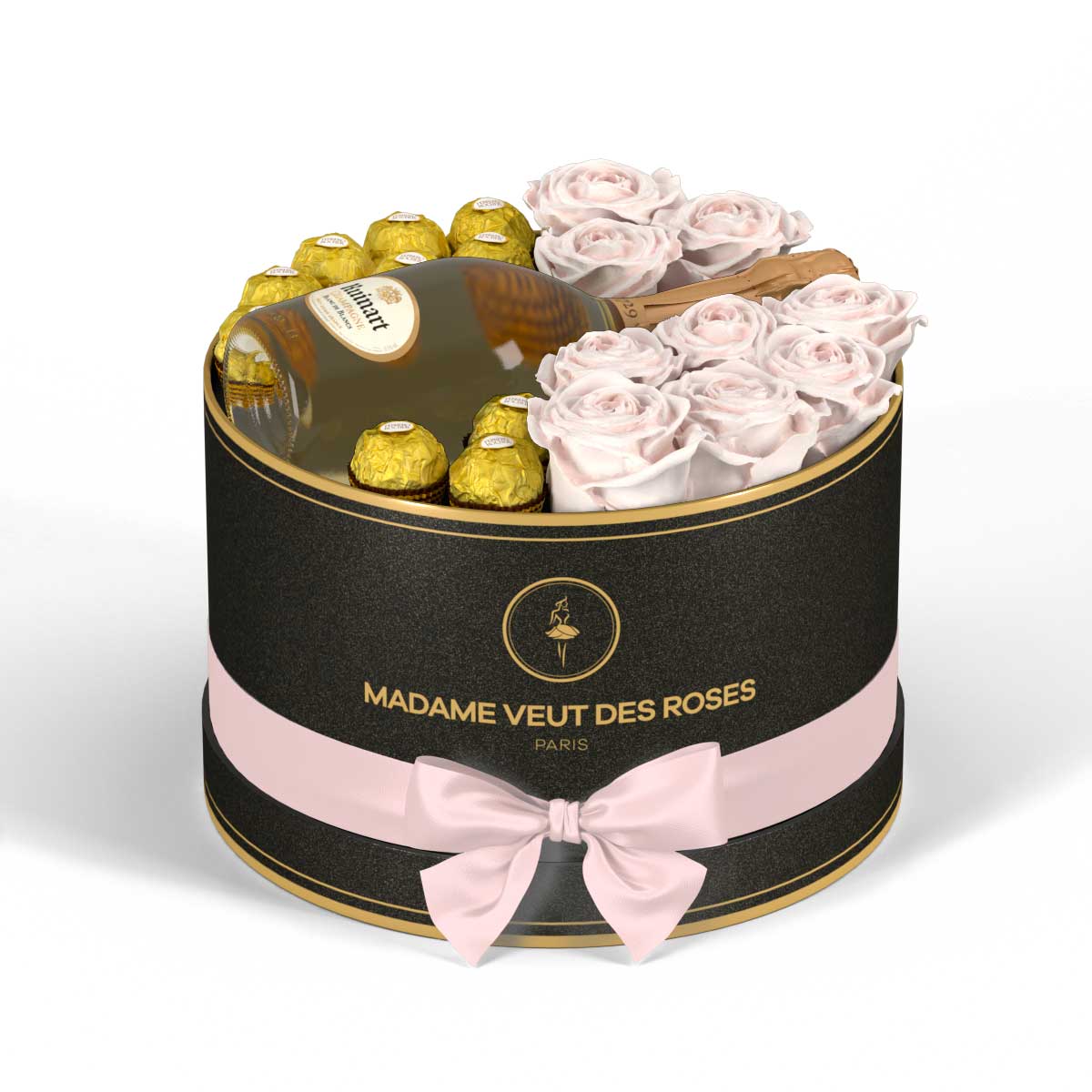 Rond Medium - Roses éternelles - Madame Veut Des Roses