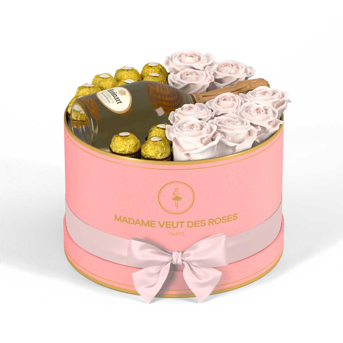 Rond Medium - Roses éternelles - Madame Veut Des Roses