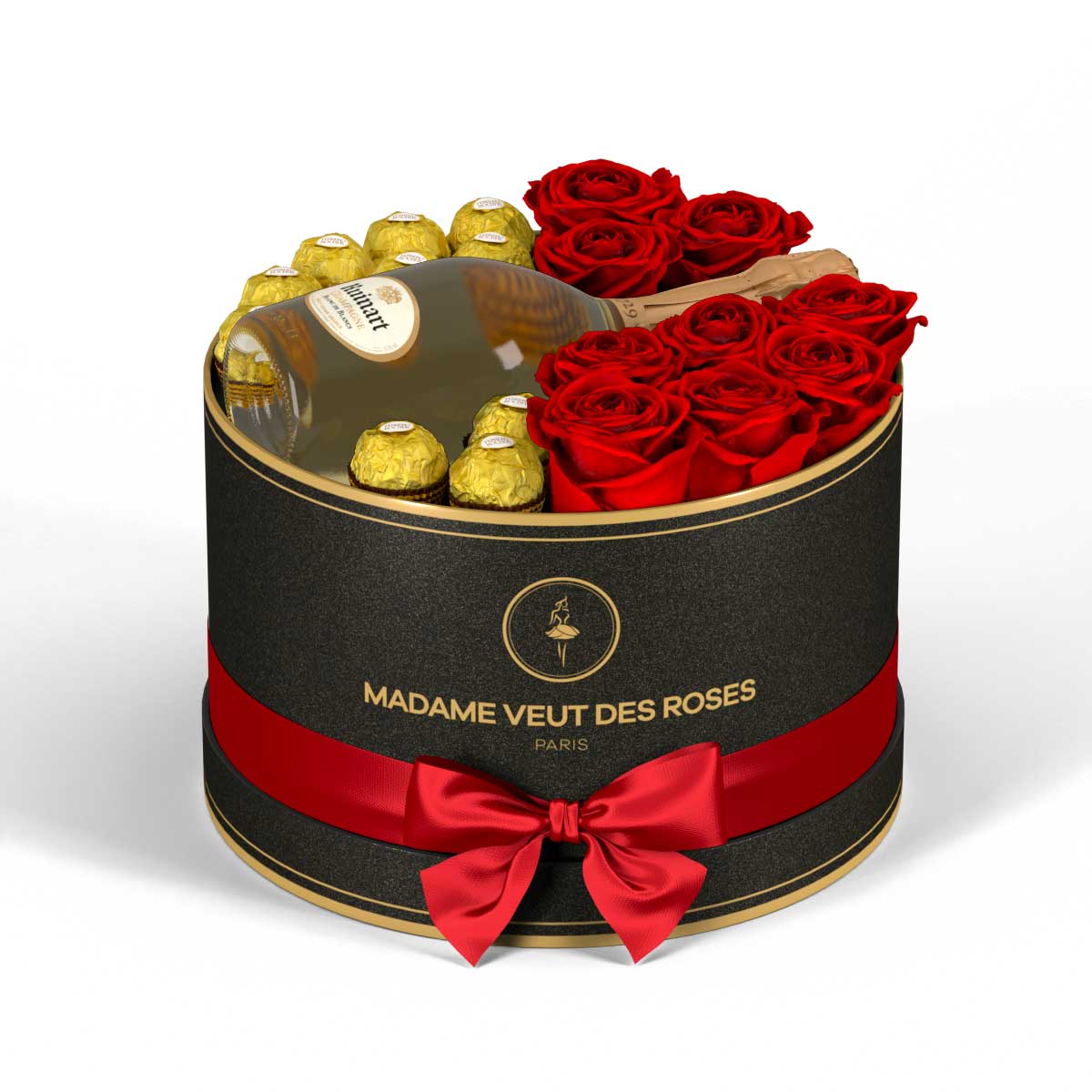 Rond Medium - Roses éternelles - Madame Veut Des Roses