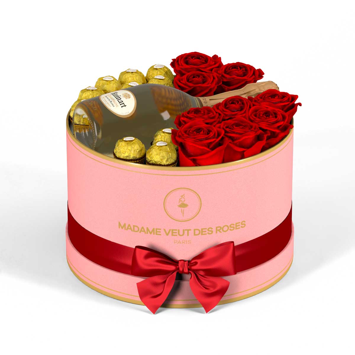 Rond Medium - Roses éternelles - Madame Veut Des Roses