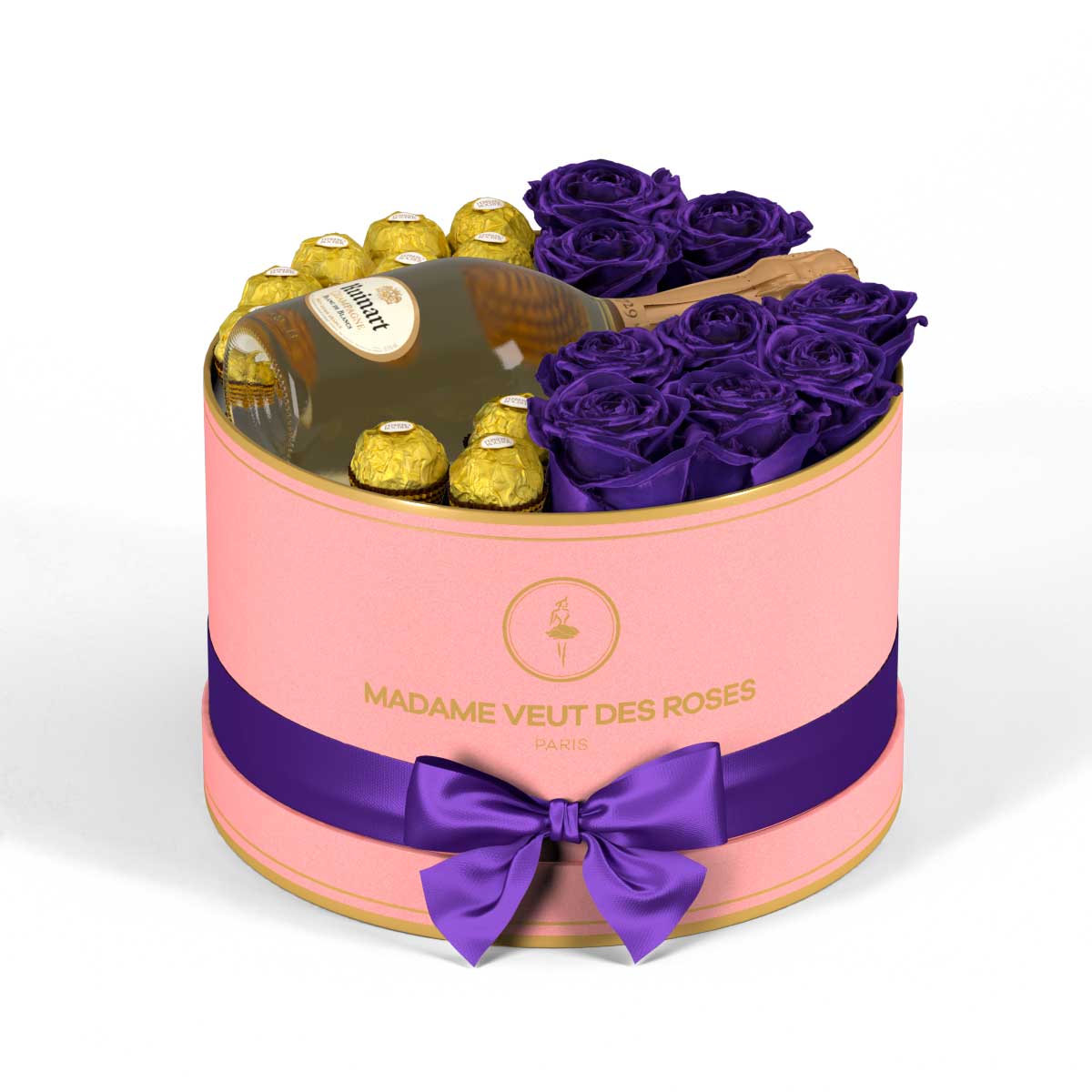 Rond Medium - Roses éternelles - Madame Veut Des Roses